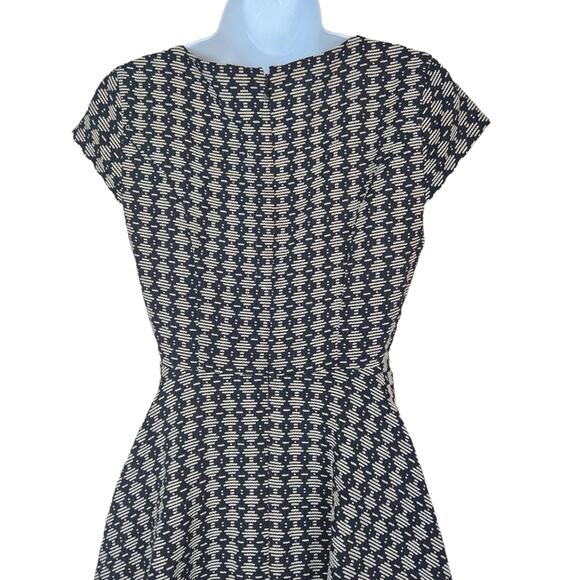 Anthropologie Maeve Dress Womens Size 0 Black & White Fit And Flare - Picture 10 of 14